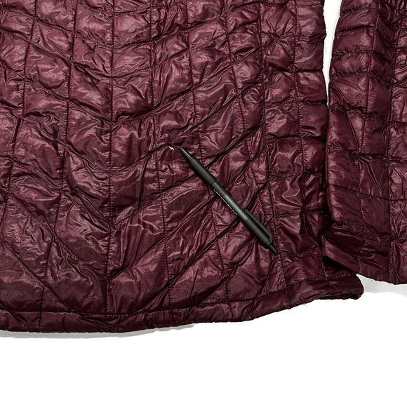 The North Face Thermoball Eco Jacket Womens Small Red Puffer Quilted - Picture 7 of 12